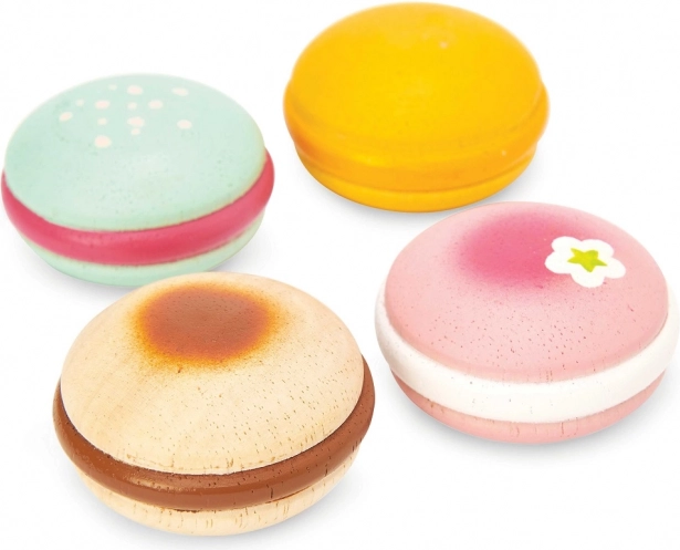 Leseni makroni LE TOY VAN Honeybake – komplet 4 kos