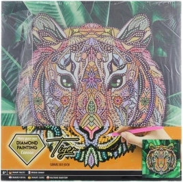Diamantno slikanje na okvirju tiger 30 × 30 cm GRAFIX