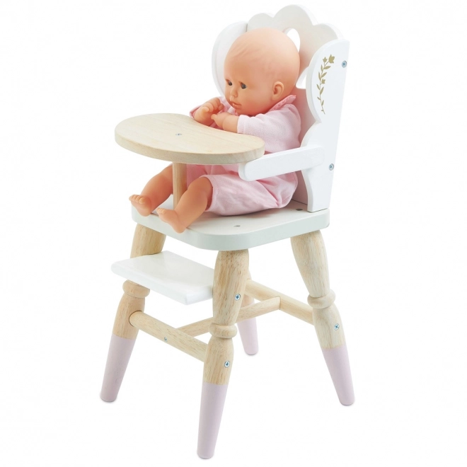 Lesena otroška jedilna stolčka za punčke Le Toy Van