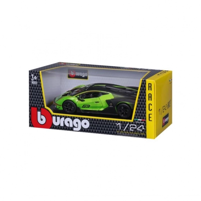 Bburago 1:24 Dirka Lamborghini Essenza SCV12 – Zelena