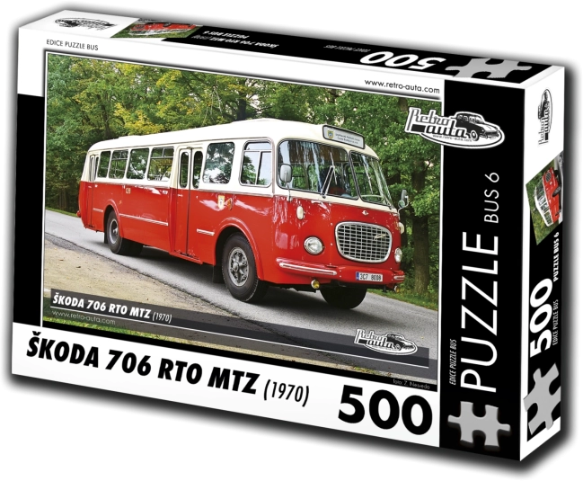 Sestavljanka RETRO-AVTOMOBILI Škoda 706 RTO MTZ 500 kosov