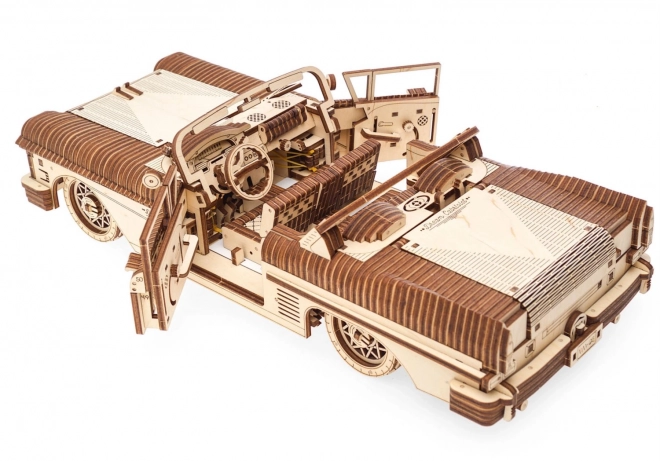 3D leseni mehanski model avtomobila Kabriolet sanj