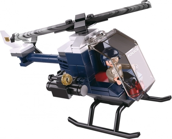 Sluban Policija 4v1 helikopter – mini sestavljanka