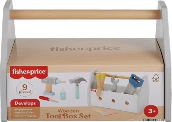 Lesena omarica z orodjem Fisher-Price