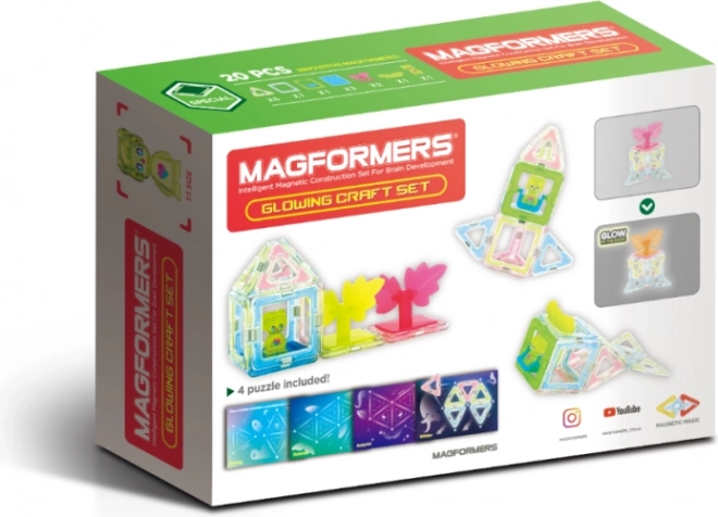 Magformers svetleči gradbeni set 20 kosov