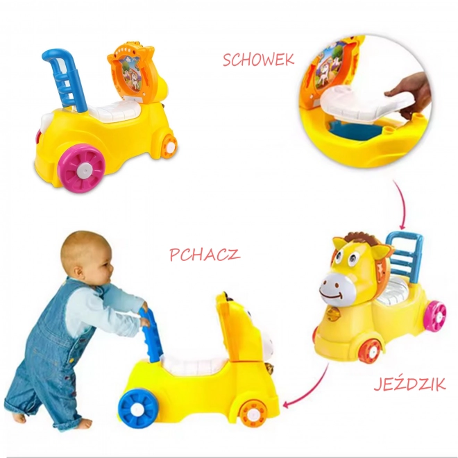 Otroški hojica, voziček, kahlica 3v1 Osik