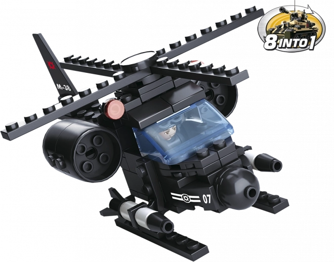 Sluban Army 8-v-1 helikopter – sestavljanka