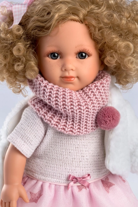 Llorens 53542 ELENA - realistična punčka z mehkim tekstilnim telesom - 35 cm