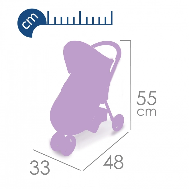 DeCuevas 90276 Športni voziček za punčke trikolesni Magic Bubble 2024 - 55 cm