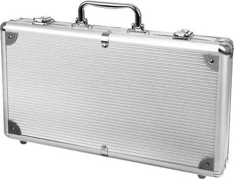 Robusten aluminijast kovček z varnim shranjevanjem