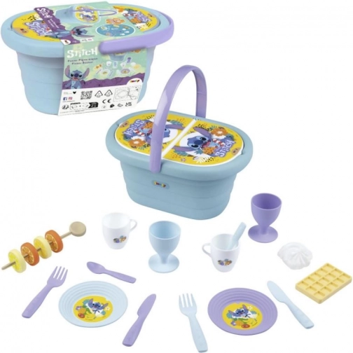 Otroška piknik košara STITCH s pripomočki