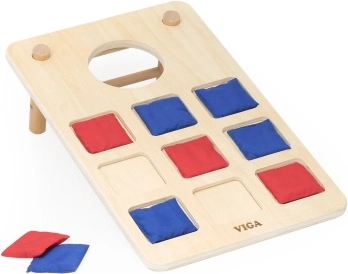 viga metna igra 2v1 križci in krožci + cornhole