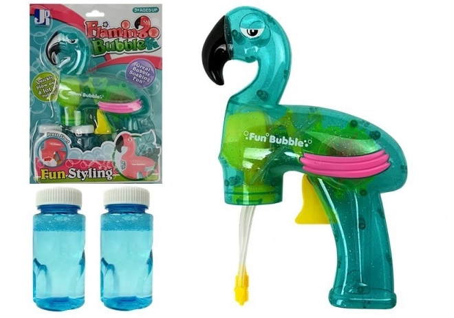 Pištola za mehurčke moder flamingo