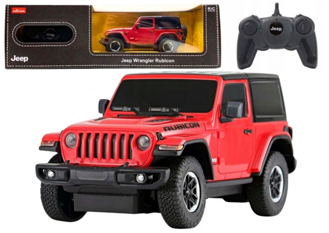 Daljinsko vodeni avto Jeep Wrangler Rubicon rdeč