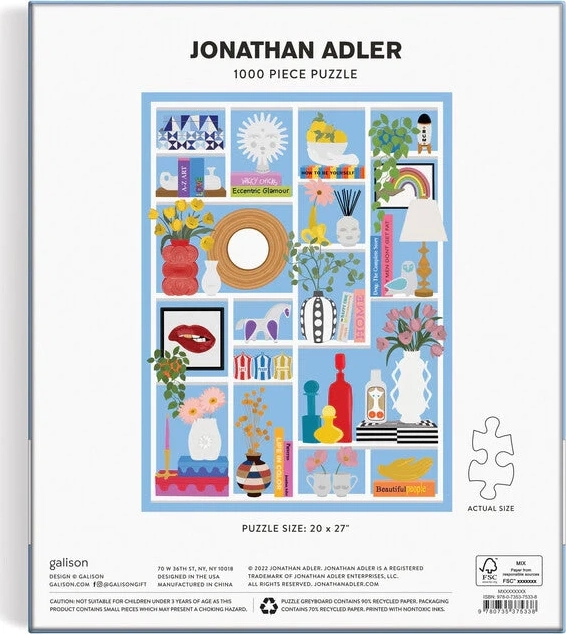 GALISON Puzzle Jonathan Adler - Shelfie 1000 kosov