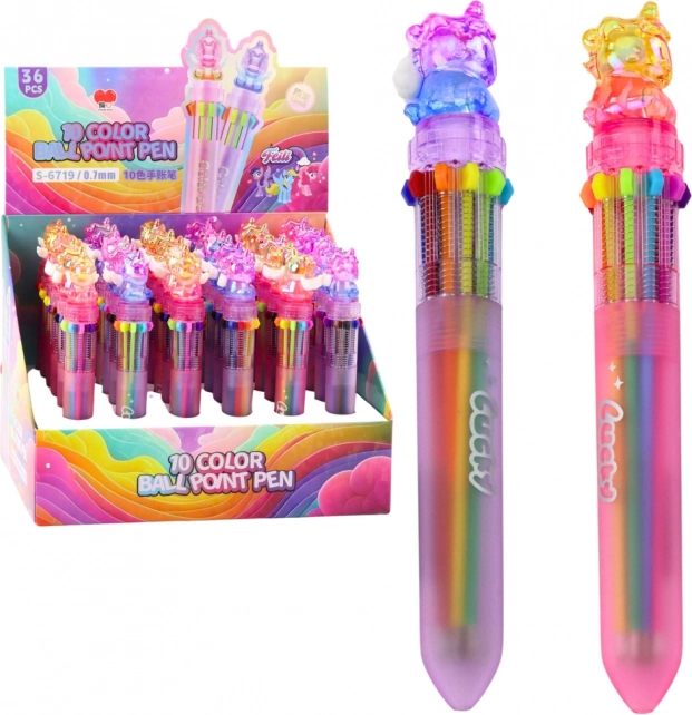 Samodejno večbarvno pero Unicorn za otroke 10v1