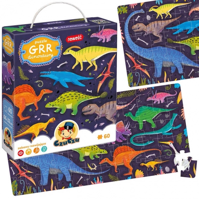 Sestavljanka CzuCzu Grr Dinozavri 60 kosov