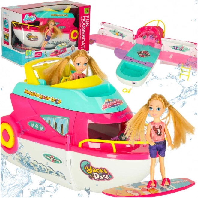 Čoln za punčke Yacht Dash s pripomočki