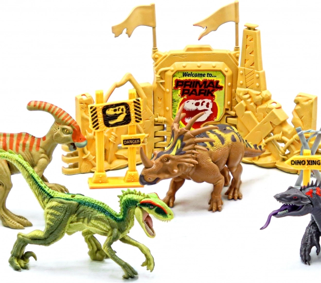 Primalni Spopad! Set bojujočih dinozavrov 17 cm