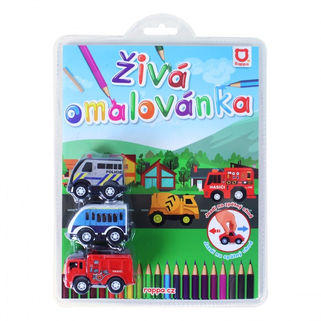 Živa pobarvanka avtomobila 3 kos