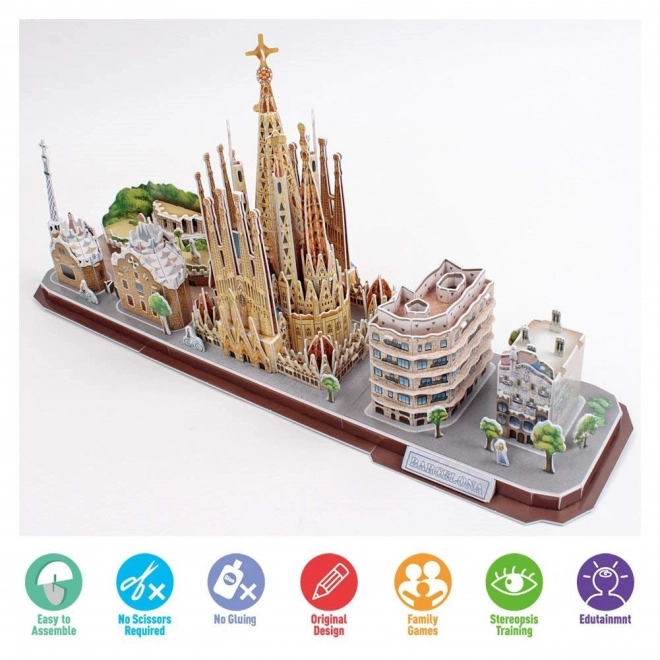 3D sestavljanka Mestna Linija Barcelona