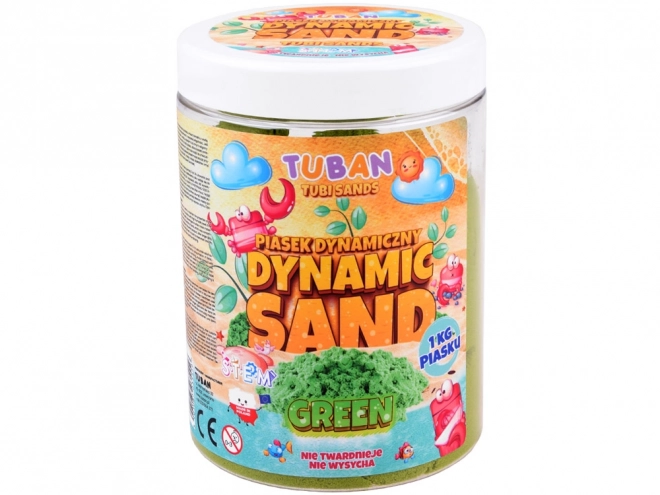 Tuban kinetični pesek 1kg zelen