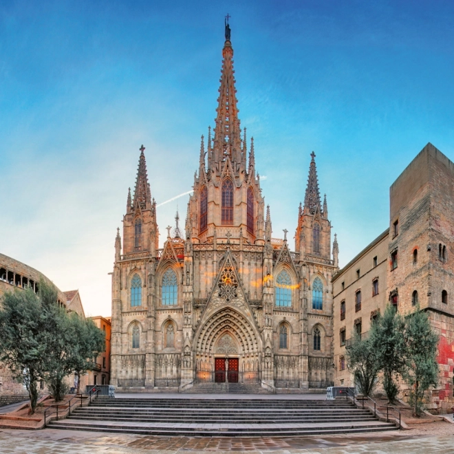 Stenski koledar Barcelona 2026, 30 x 30 cm