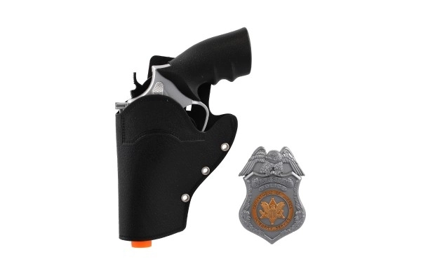 Otroški policijski komplet: revolver s torbico in značko