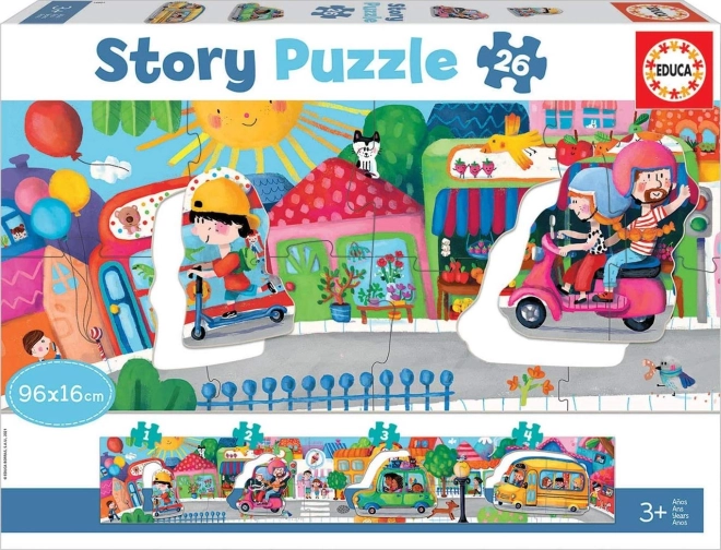 Story puzzle promet v mestu 26 koščkov EDUCA