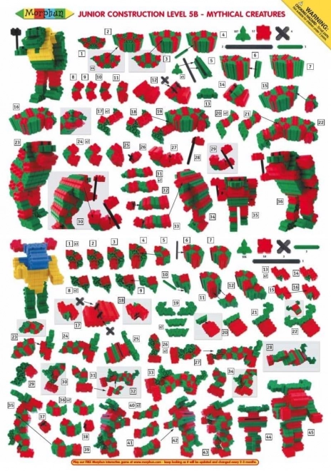 Mistična bitja konstrukcijski set - 260 kosov