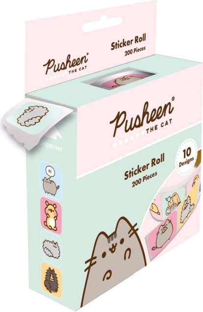 Komplet nalepk z motivom Pusheen (200 kos)