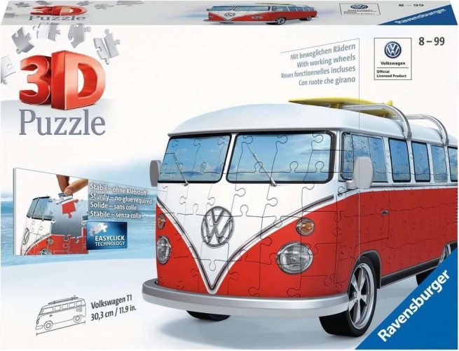 Ravensburger 3D sestavljanka Volkswagen T1 – 162 kosov