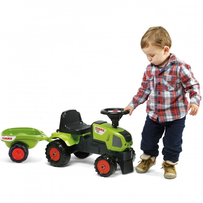 Poganjalec - traktor Claas z volanom in prikolico