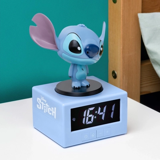 Namizna budilka Stitch s projekcijo
