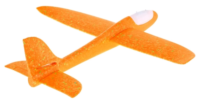 Polistirenski model letala + gibljiv stabilizator + luči – Oranžna