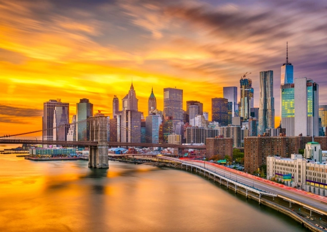 ENJOY sestavljanka New York ob somraku, ZDA – 1000 koščkov