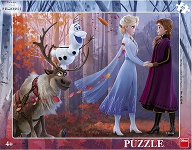 Sestavljanka Dino Frozen II 40 kosov za veselje otrok