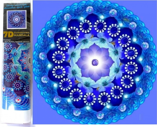Norimpex Diamantno slikanje 7D Polnočna mandala 30x30cm