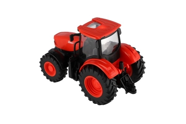 Traktor Zetor RC s prikolico plast 42cm 2,4GHz polnilni paket + baterije z zvokom v škatli