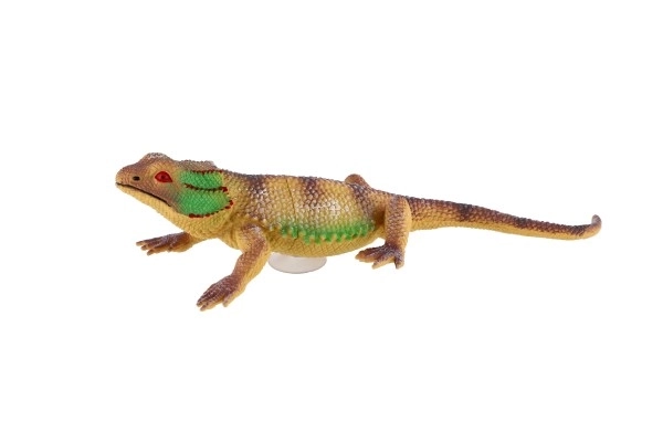 Živalec kuščarček s priseskom guma 22cm