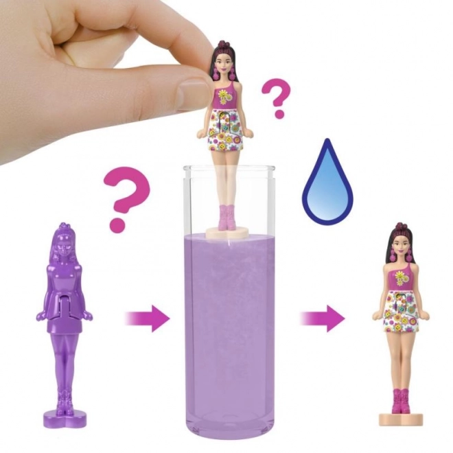 Mini Lalka BarbieLand Color Reveal