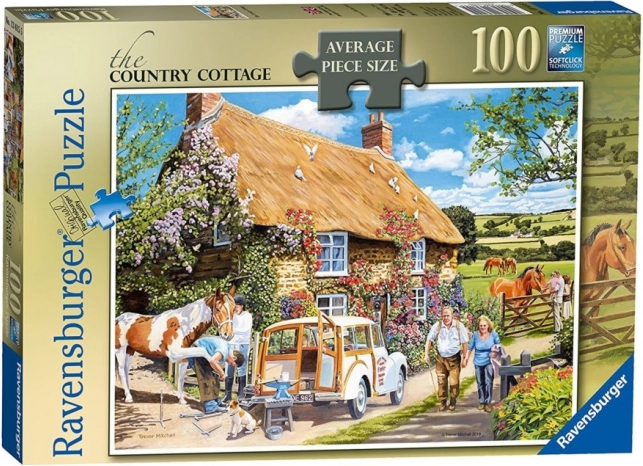 Sestavljanka podeželska koča 100 koščkov RAVENSBURGER