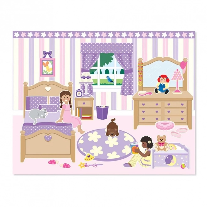 Ponovno lepilne nalepke 'Igrajmo se hišo' Melissa & Doug