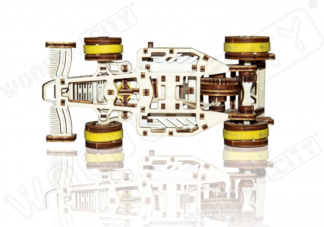 WOODEN CITY 3D sestavljanka Dirkalni avto Bolid 108 delov