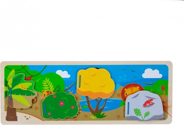Bigjigs Toys senzorične puzzle džungle