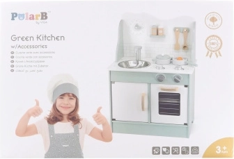 VIGA PolarB lesena kuhinja s pripomočki Eco Green
