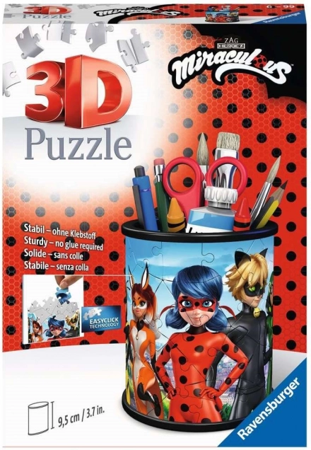 Ravensburger 3D sestavljanka stojalo Čudežna Pikapolonica in Črni Maček 57 koščkov