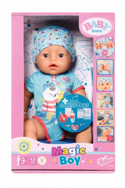 BABY born z magičnim cucljem, fantiček, 43 cm