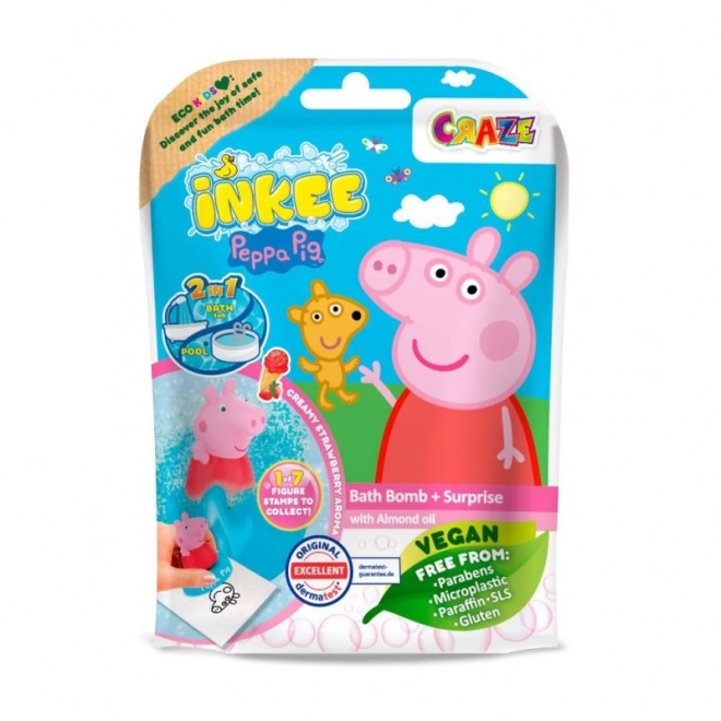 INKEE - Šumeča kopalna bomba s presenečenjem - Peppa Pig