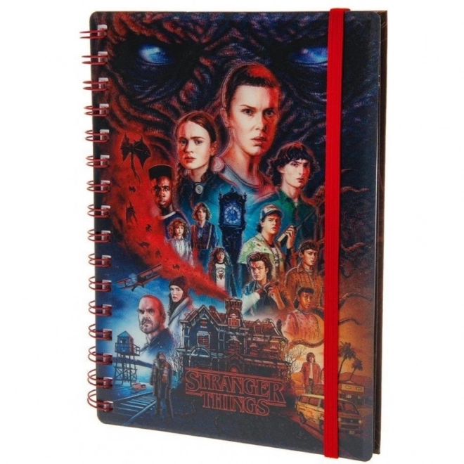 Spiralni blok Stranger Things 4 3D učinek